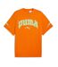 T-Shirt orange/jaune homme puma hoops x rick and morty-1