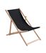Honopu wood folding chair one size black MidOcean-2