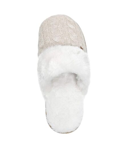Heat Holders - Chaussons femmes thermiques en fausse fourrure et tricot torsadé