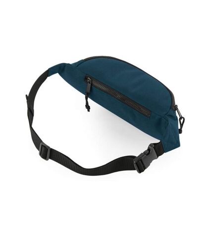 Adults unisex recycled waistpack one size petrol Bagbase