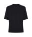 Womens/ladies Crew Neck Relaxed Fit Crop T-shirt Black Timberland-3