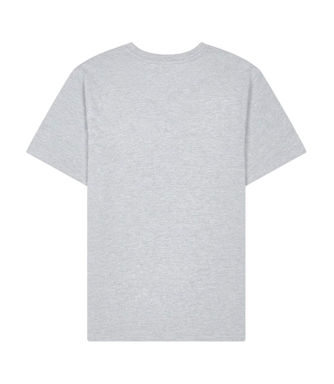 Mens Ollio Logo Jersey Woven T-shirt Grey Marl Ellesse-2