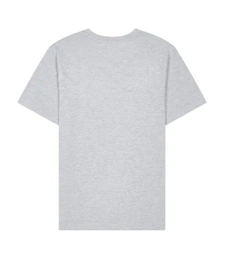 Mens Ollio Logo Jersey Woven T-shirt Grey Marl Ellesse