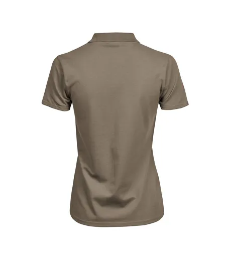 Womens/ladies Luxury Stretch Short Sleeve Polo Shirt Clay Tee Jays