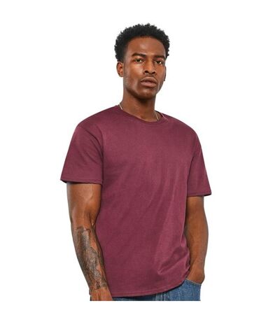 T-shirt Manches Courtes Homme Bordeaux Casual