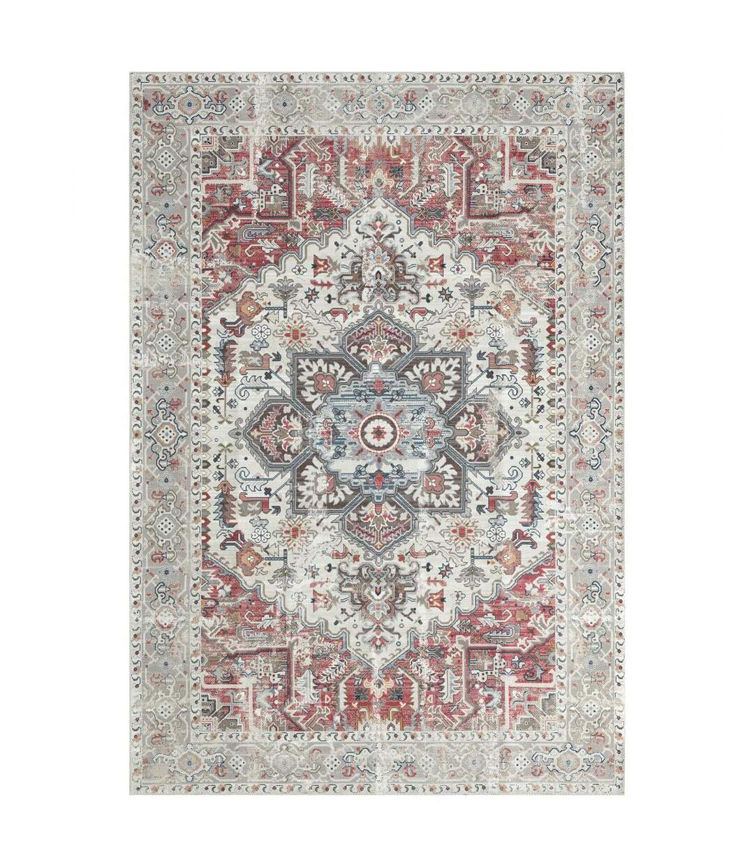 Tapis orient tissé en coton motif classique TAYMA-1