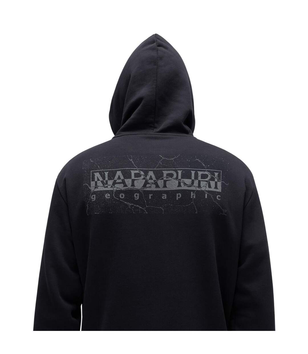 Sweat À Capuche Motif/style Logo Albula Homme Noir Napapijri-4