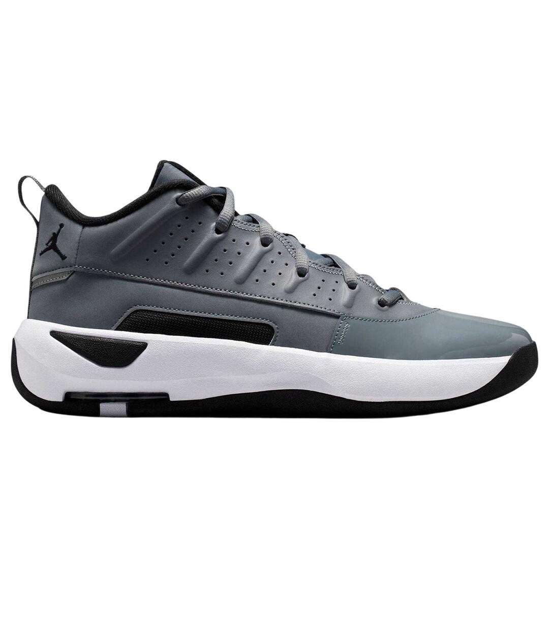 Mens Air Jordan Max Aura 7 Leather Basketball Shoes Grey Black Nike-1