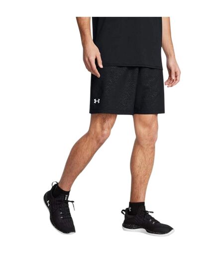 Mens Elasticated Waist Loose Fit Shorts Black Under Armour