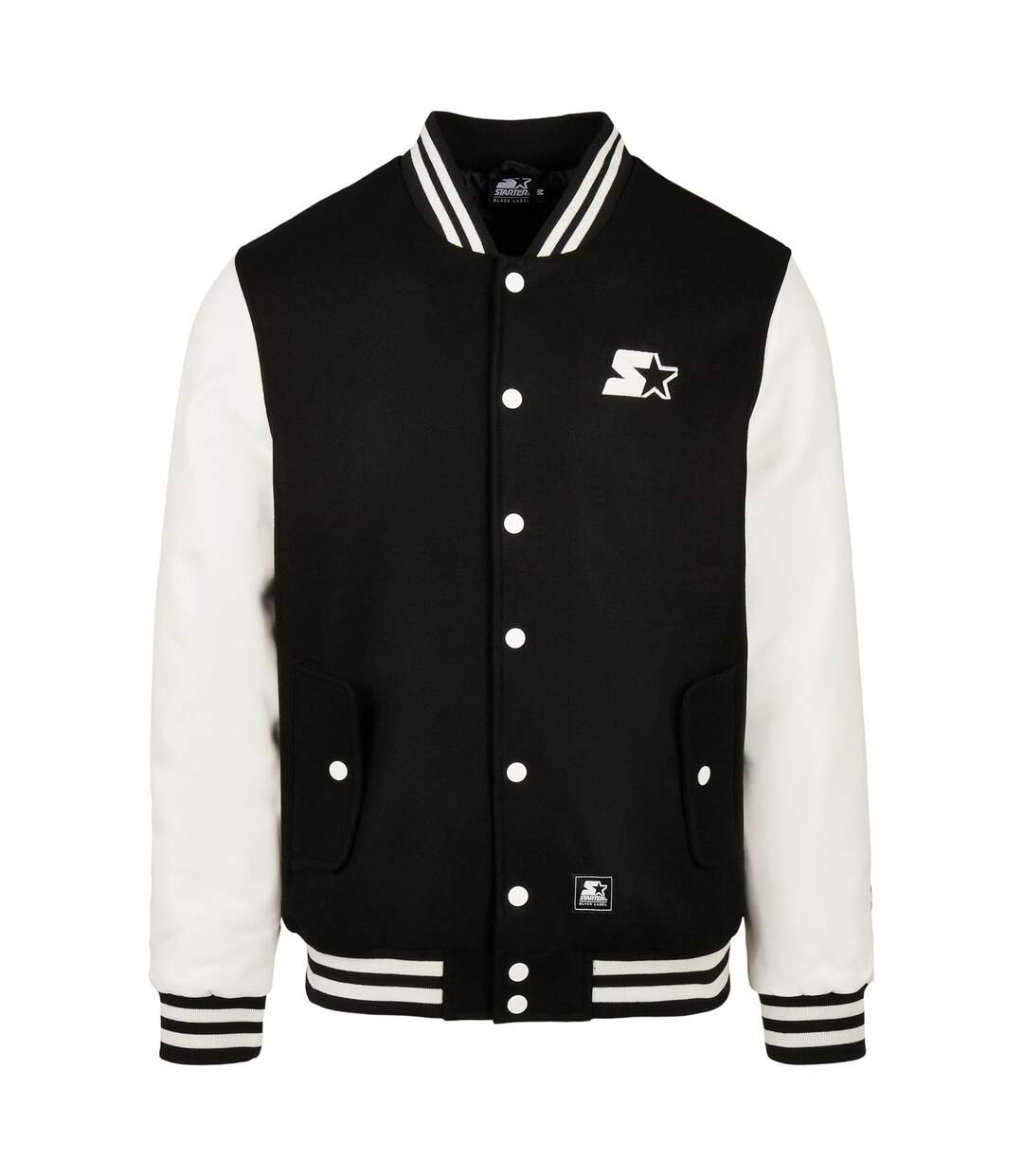 Blouson D´université Homme Noir Blanc Starter Black Label-2