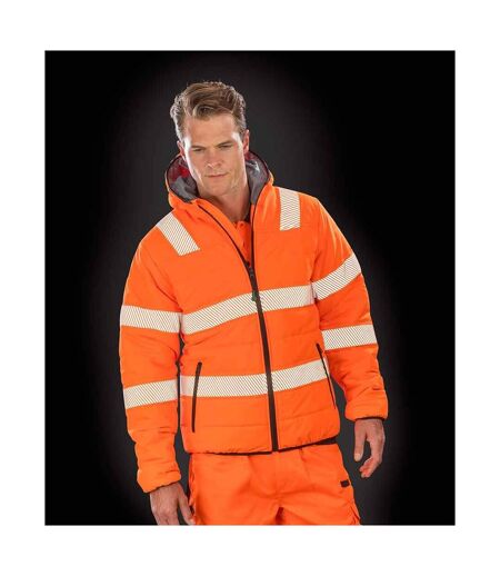 Result Genuine Recycled Unisex Adult Ripstop Safety Jacket (Fluorescent Orange) - UTPC4305