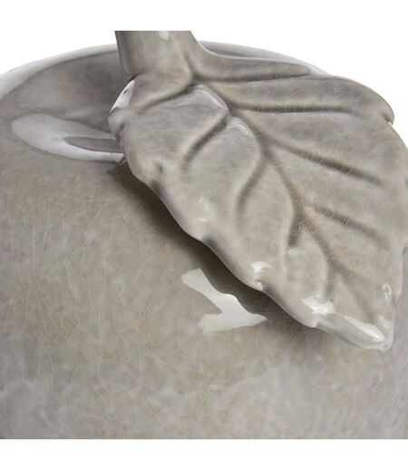 Hill Interiors Ceramic Apple (Antique Grey) (Small (H5.5 x W6.9 x D9in)) - UTHI2710
