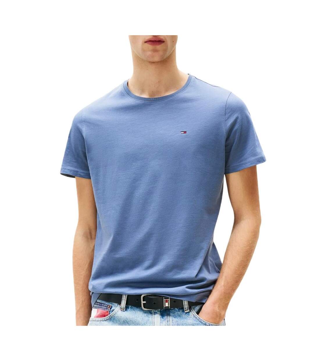 T-shirt bleu homme tommy hilfiger tjm xslim dm0dm04411-1