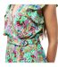 Womens/ladies Floral V Neck Casual Jumpsuit Multicoloured Print AX Paris-4