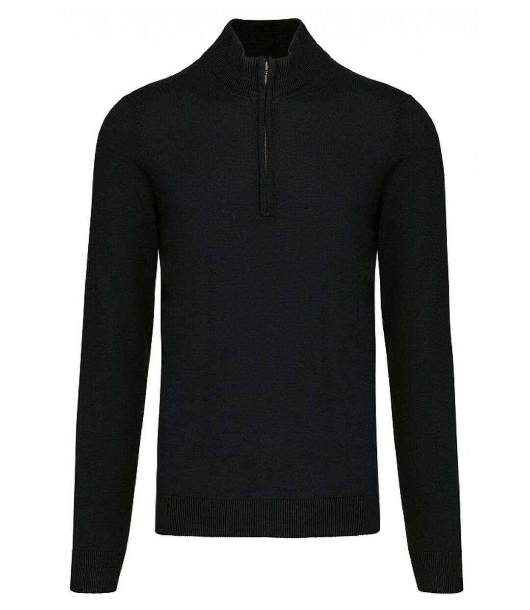 Pull col zippé pour homme - K970 - noir