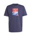 Mens Mountain Logo T-shirt Navy Adidas-2