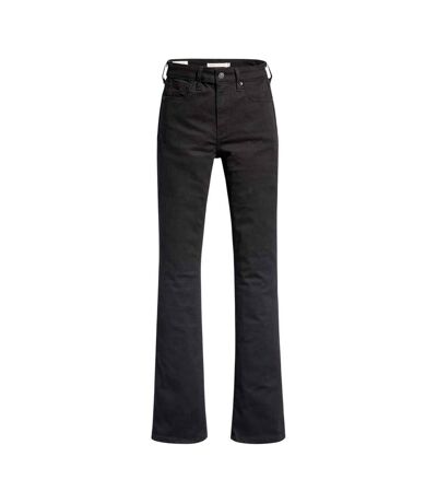 Womens/ladies 725 Night Is Black High Rise Bootcut Jeans Black Levis