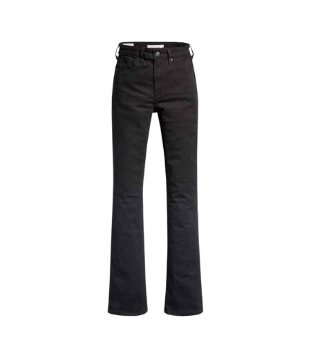 Womens/ladies 725 Night Is Black High Rise Bootcut Jeans Black Levis