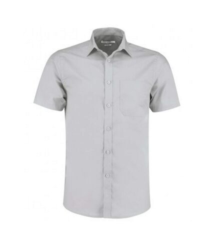 Kustom Kit Mens Short Sleeve Tailored Poplin Shirt (Light Blue) - UTPC3072