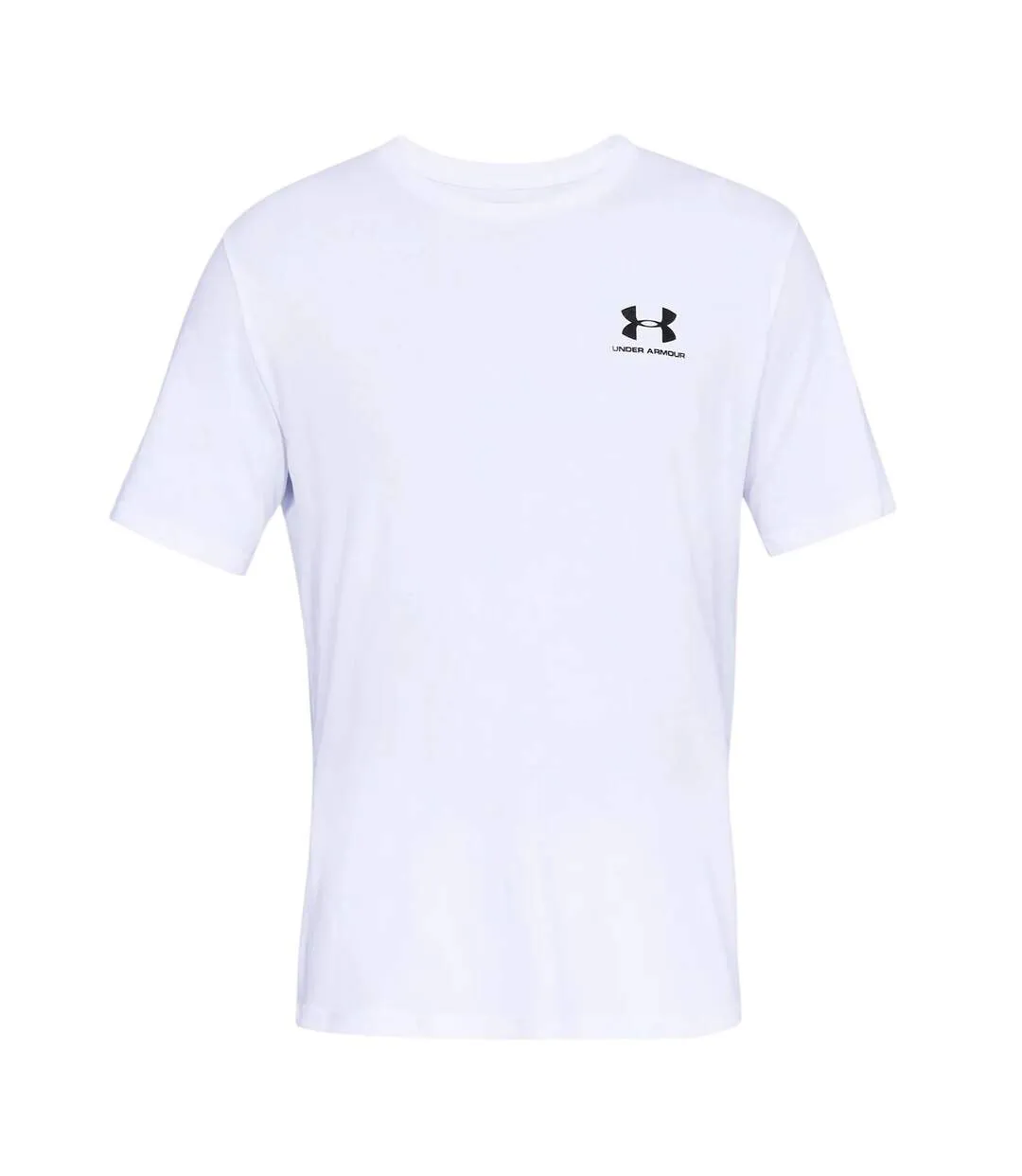 T-shirt Motif/style Logo Sur Poitrine Sportstyle Homme Blanc Noir Under Armour-1