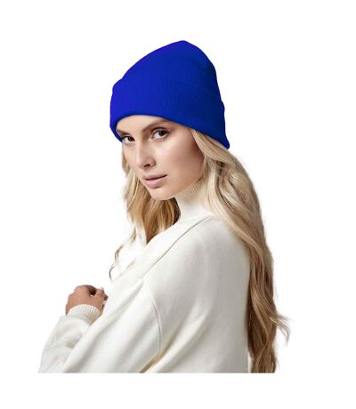 Original Cuffed Organic Cotton Beanie Bright Royal Blue Beechfield