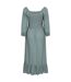 Robe mi-longue manches longues cadiz femme vert kaki Mountain Warehouse-2