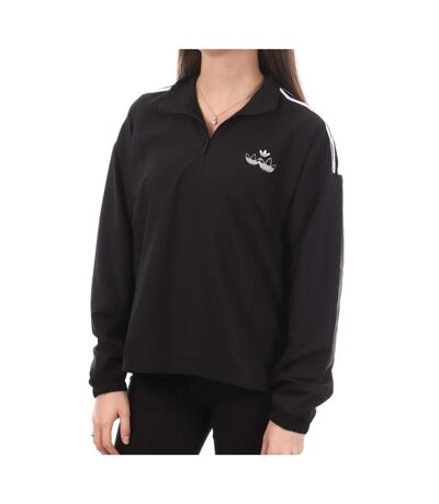 Veste 1/4 Zip Noir Femme Adidas Halfzip - 36