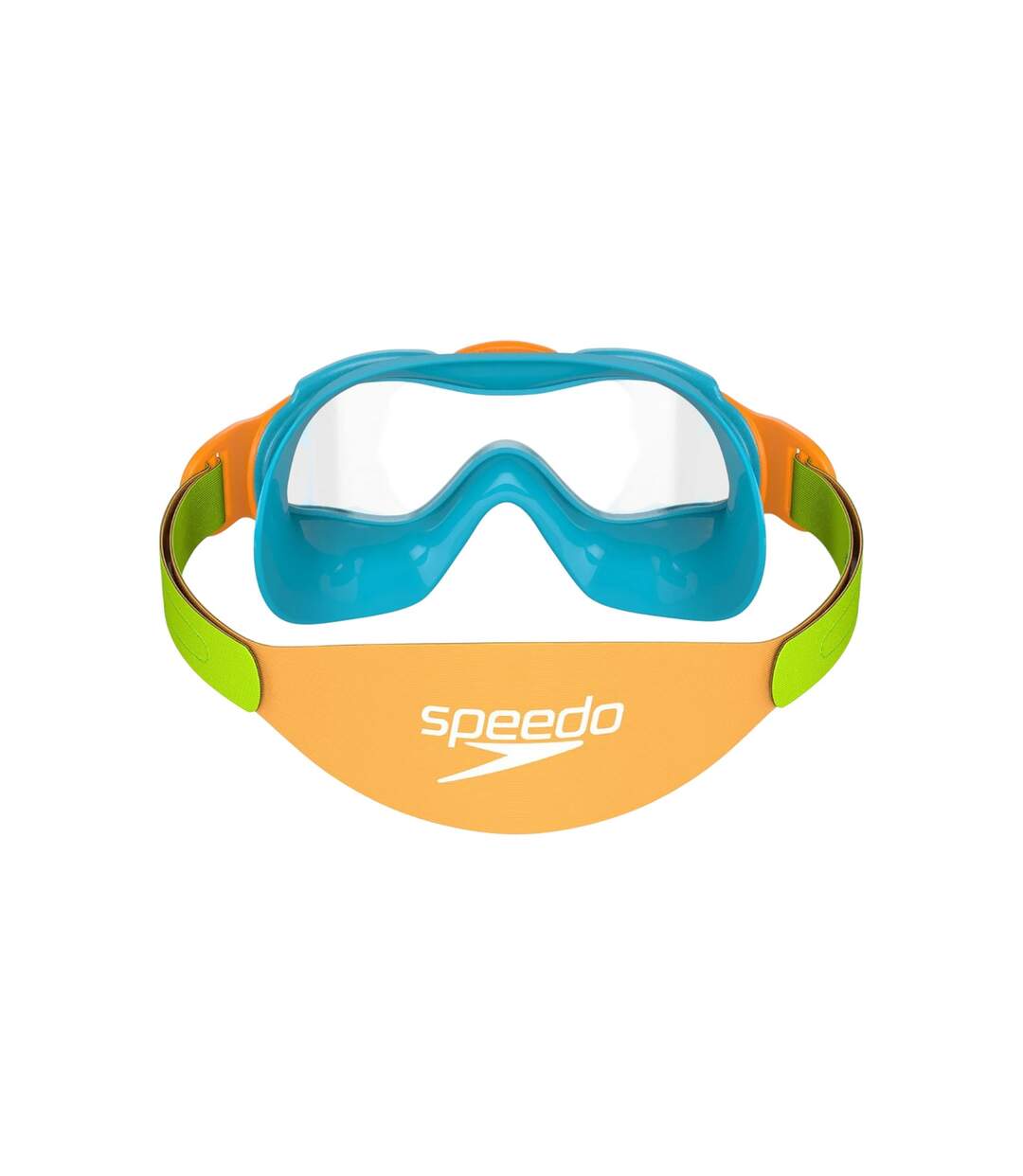 Lunettes De Natation Sea Squad Enfant Azur Transparent Vert Fluo Orange Fluo Speedo-2