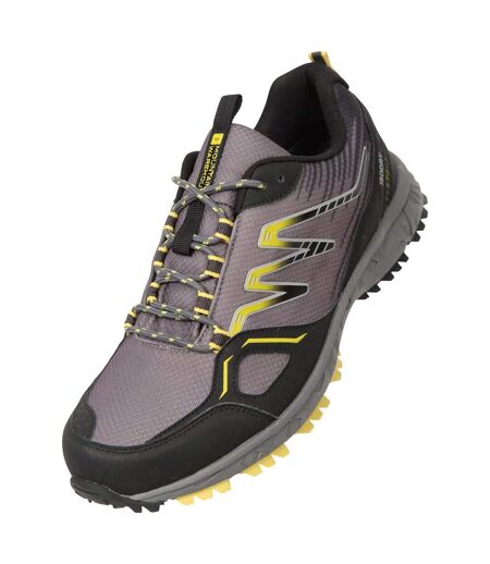 Mens Enhance Trail Waterproof Running Trainers Grey Mountain Warehouse