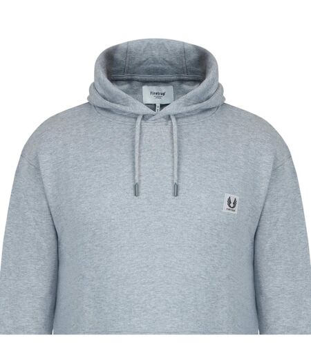 Sweat À Capuche Avec Cordons Homme Gris Chiné Chiné Firetrap