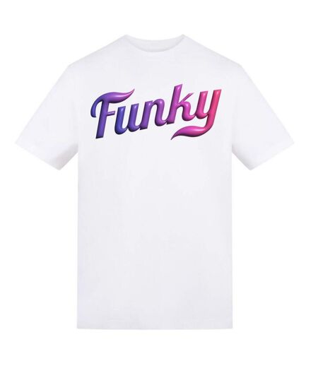 Unisex Adult Funky T-shirt White AWD