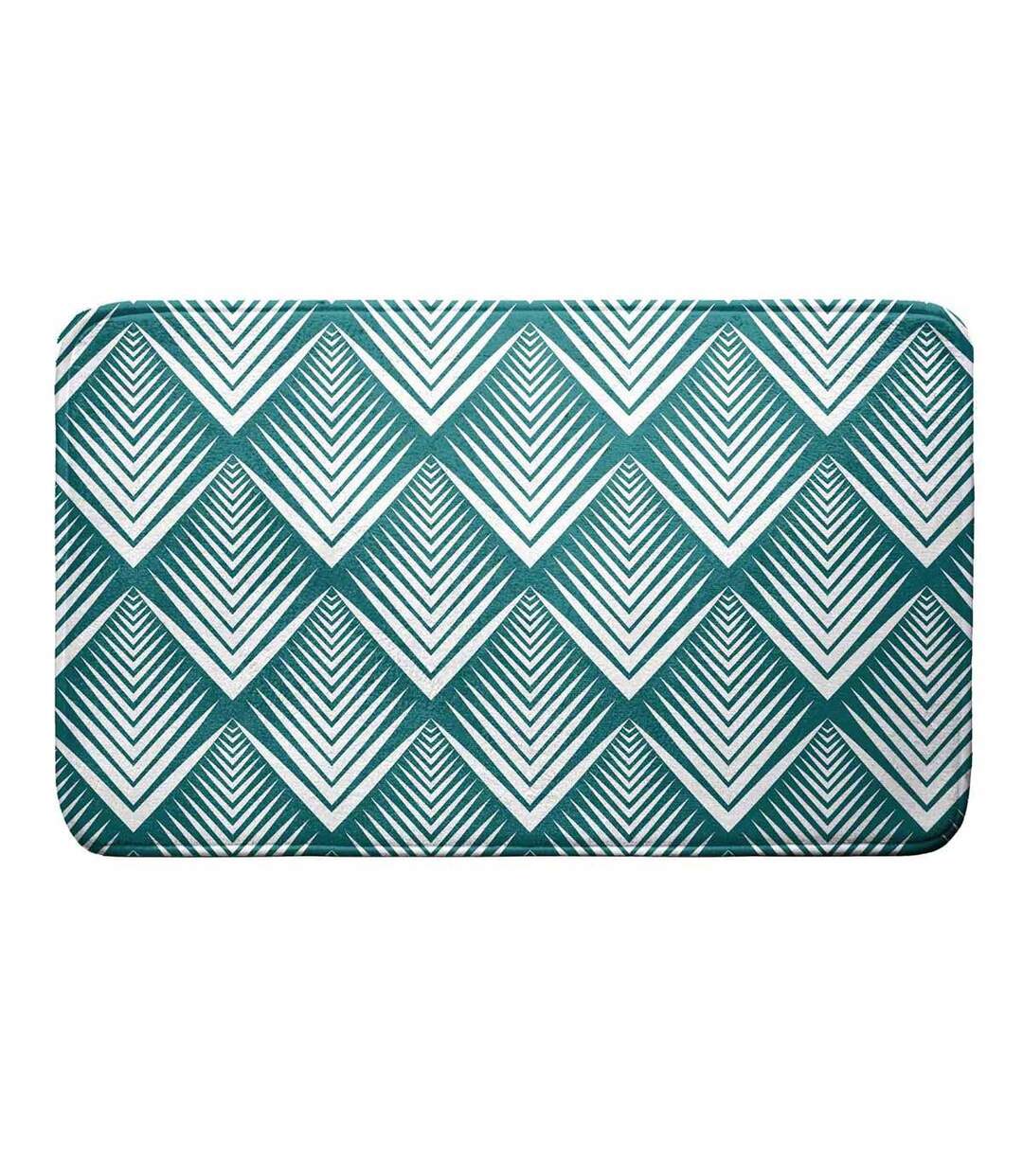 Tapis de Bain Imprimé Blueart 45x75cm Bleu-1