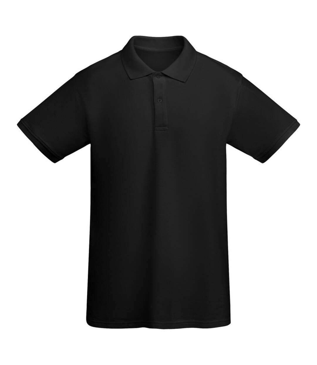 Polo prince homme noir uni Roly-1