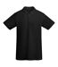 Mens prince short-sleeved polo shirt solid black Roly