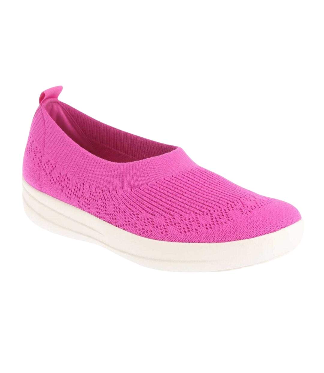 Womens/ladies Slip-on Ballet Flats Violet Fit Flop-1