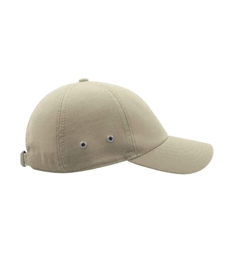 Atlantis Action 6 Panel Chino Baseball Cap (Pack of 2) (Stone)