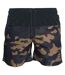 Short De Bain Motif/style Bloc Homme Noir Marron Beige Urban Classics-1