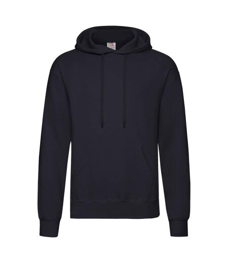 Sweat À Capuche Classic Homme Bleu Marine Sombre Fruit Of The Loom