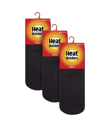 Mens 3 Pack Thermal Winter Soft Trainer Socks