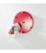 Patère Murale Ronde Kely 35cm Rouge-1