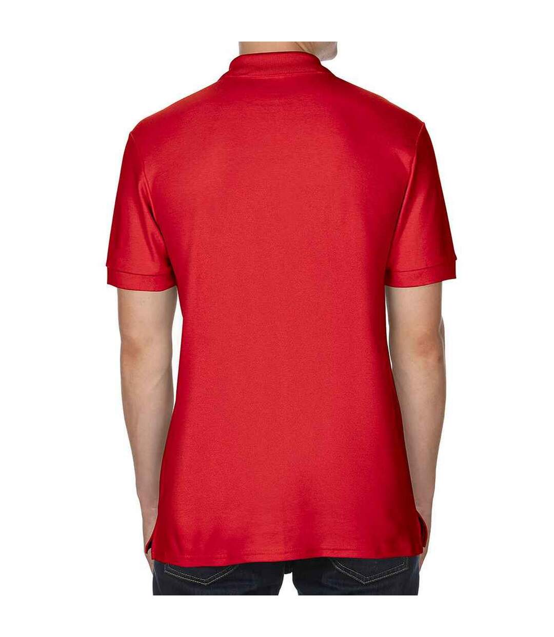 Polo homme rouge Gildan