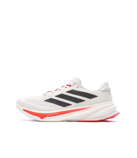 Chaussures de running blanches/noir femme adidas rise