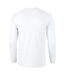 T-shirt uni à manches longues  pour homme blanc Gildan-2