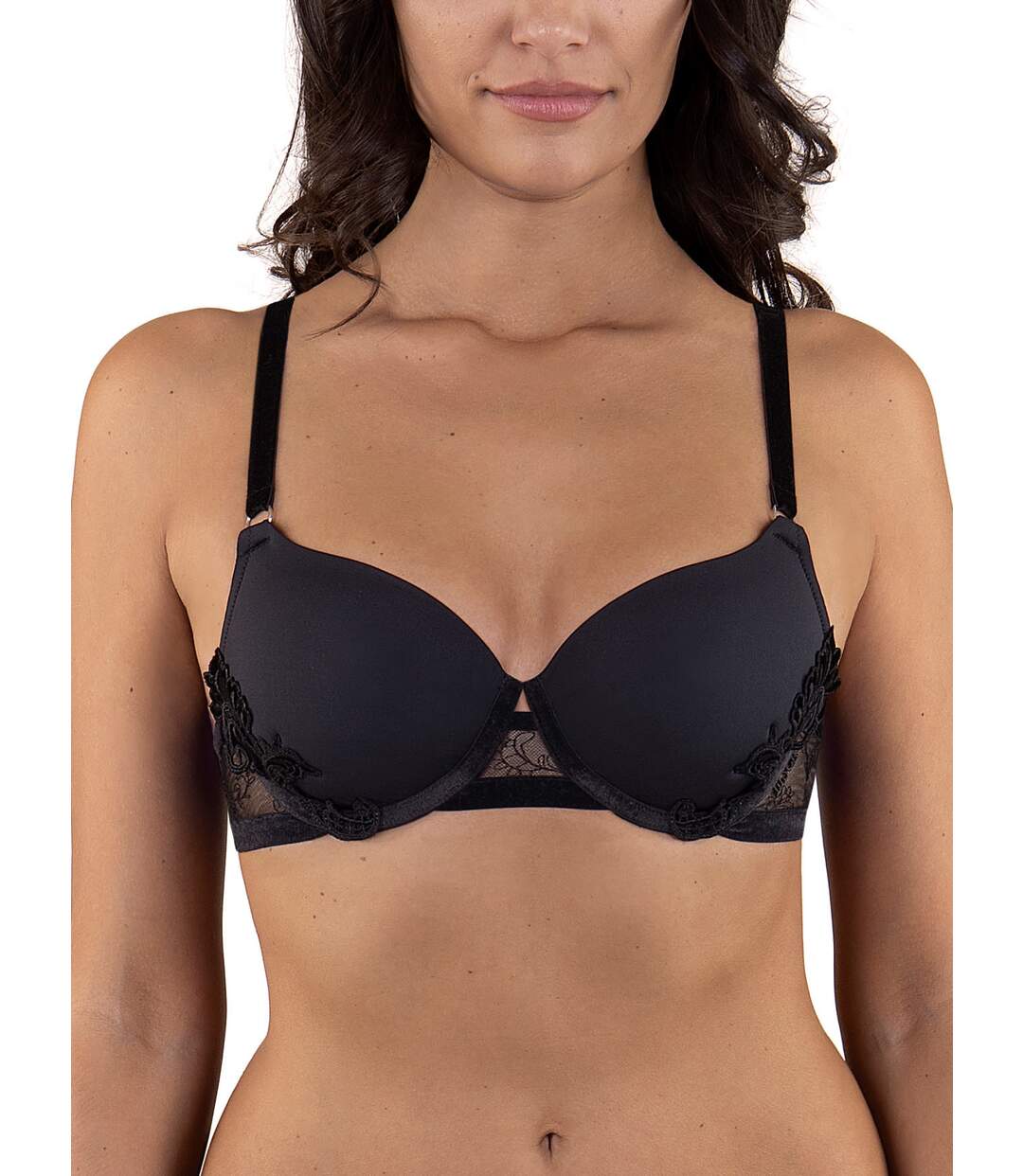 Soutien-gorge préformé Royal Wish Lisca noir - bonnets B à E