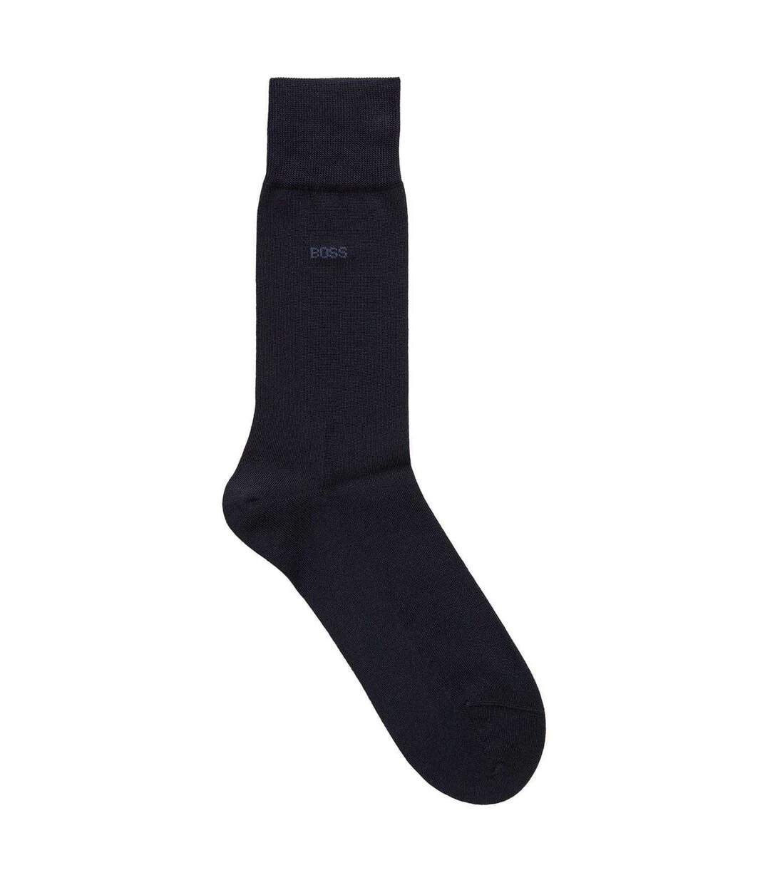 Chaussettes Motif/style Uni Homme Bleu Marine Boss-1