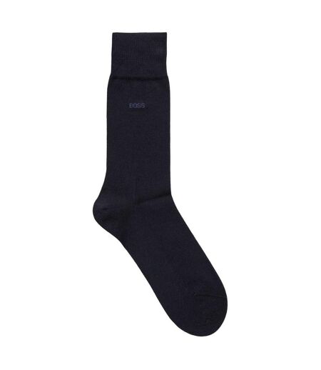 Chaussettes Motif/style Uni Homme Bleu Marine Boss