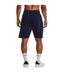 Mens Rival Cotton Blend Shorts Midnight Navy Under Armour-2