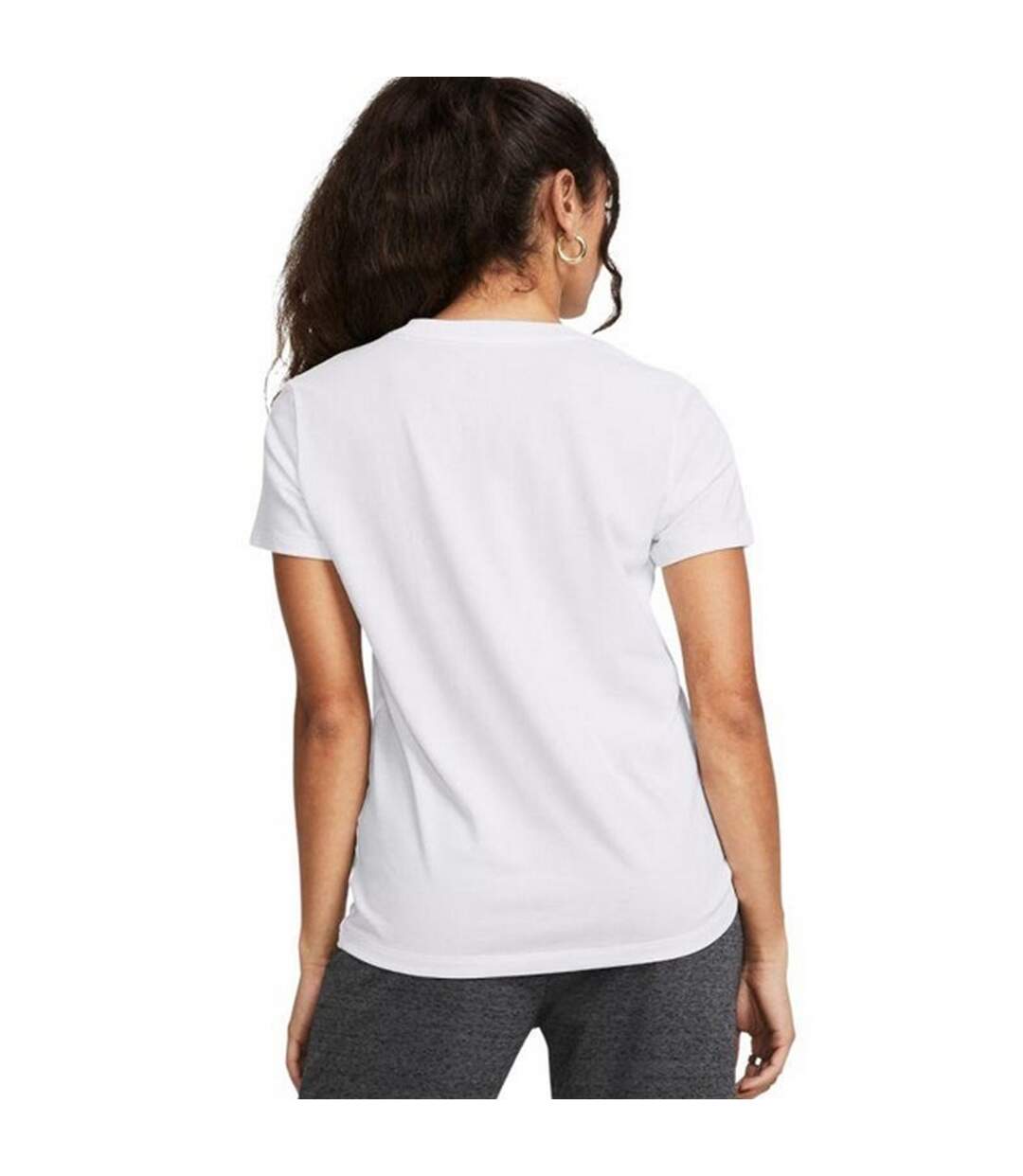 T-shirt Manches Courtes Rival Core Femme Blanc Under Armour-4