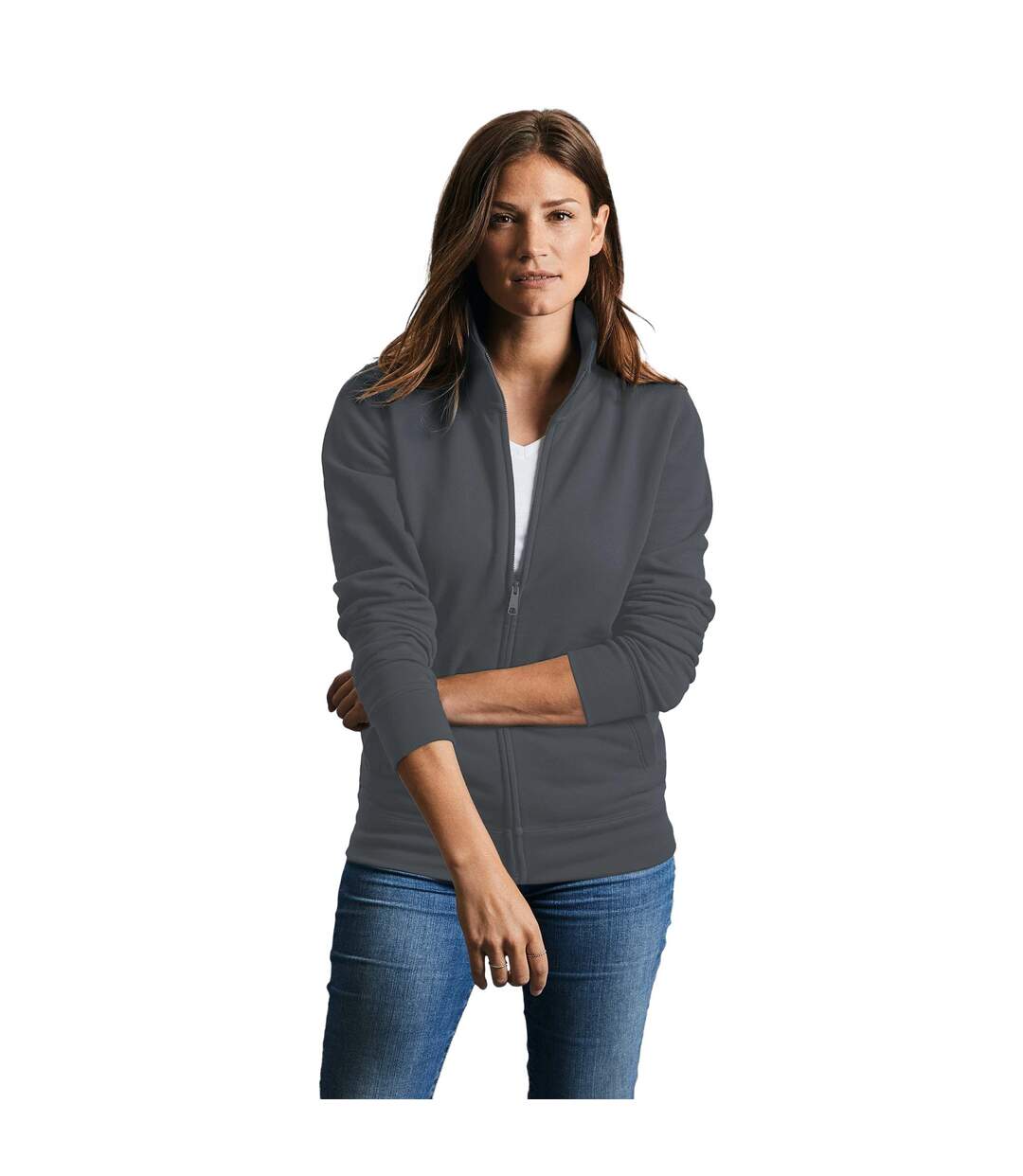 Veste De Survêtement Authentic Pour Femmes/dames Gris Russell-2