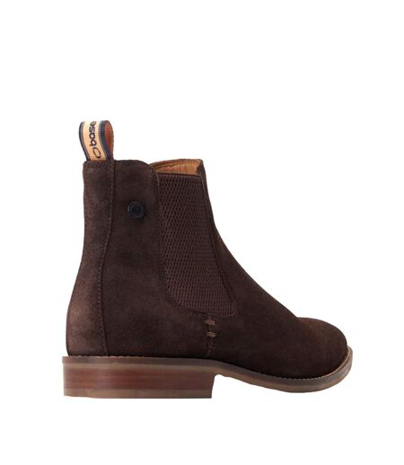 Bottines chelsea virgil homme marron foncé Base London